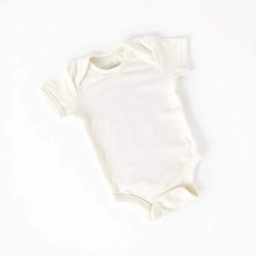 Organic cotton newborn onesie from gender neutral baby starter kit